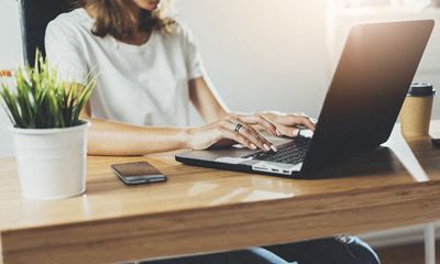 Resident on Laptop Image